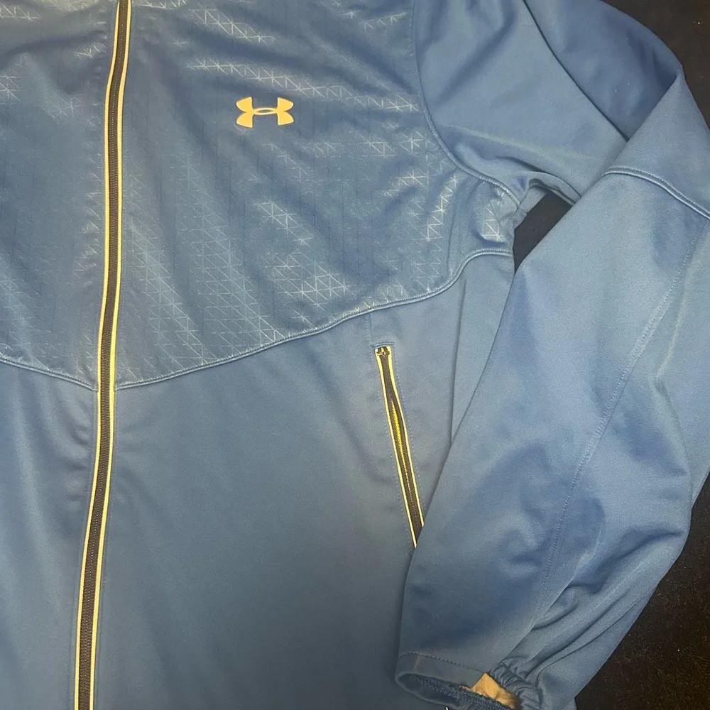UA Blue and Yellow Performance Jacket - Picture 2 of 4